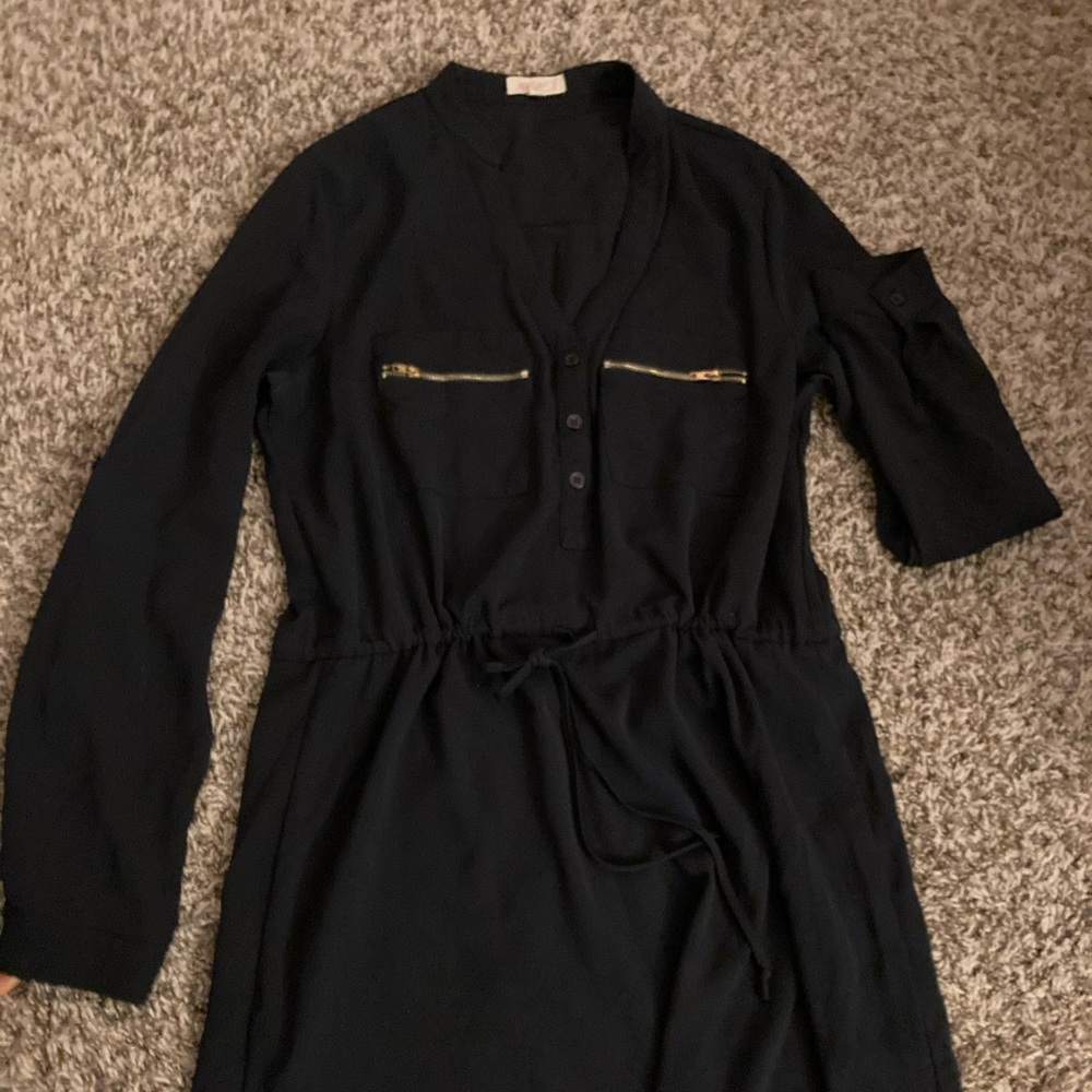 Businesses casual navy blue dress